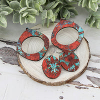 Rounded Diamond-Shaped Earrings with Oval Cutout - 2 in1 Design  Glowforge
