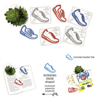 Running Shoe Shaped Bookmark with Card Backer - Paperclip - Snack Bag Closure - Glowforge