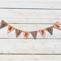 Rustic Thankful Banner - Glowforge