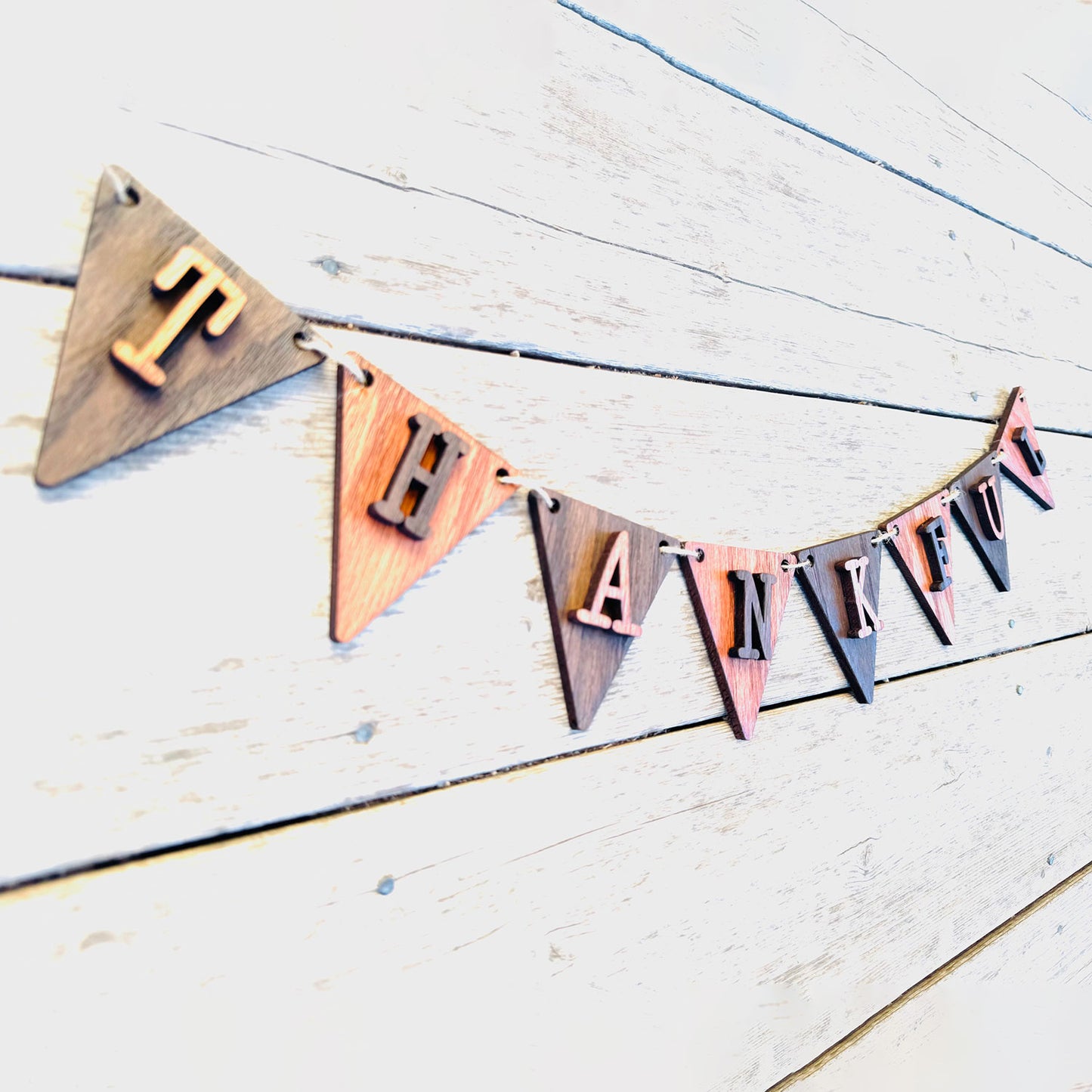 Rustic Thankful Banner - Glowforge