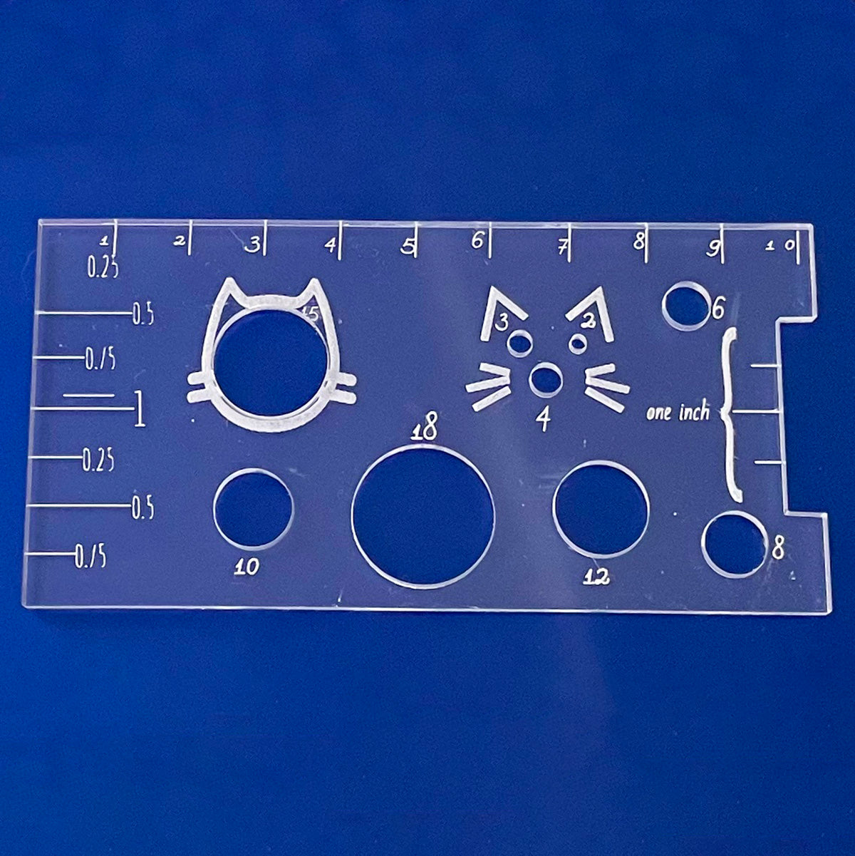 Safety Eye Ruler: A Fiber Arts Tool with Cutouts and Rulers – Glowforge ...