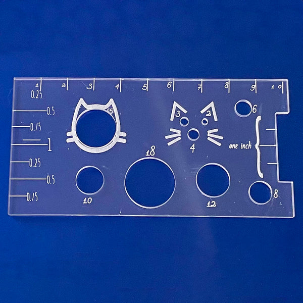 Safety Eye Ruler: A Fiber Arts Tool with Cutouts and Rulers – Glowforge ...