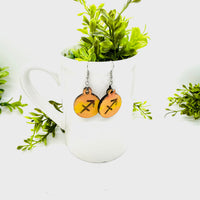Sagittarius Zodiac Astrology Dangle Earrings
