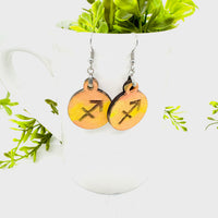 Sagittarius Zodiac Astrology Dangle Earrings