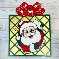 Santa Present Christmas Decor - Glowforge