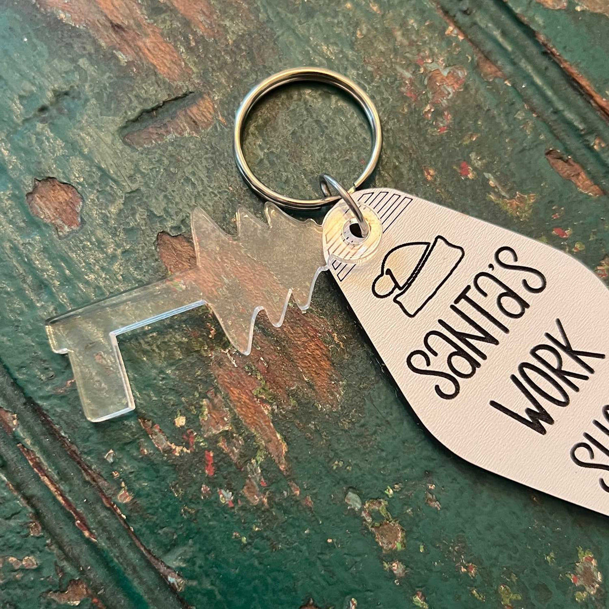 Santa's Work Shop Keychain - Glowforge