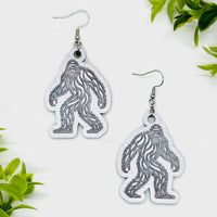 Sasquatch Sightings Engraved Earrings - Glowforge