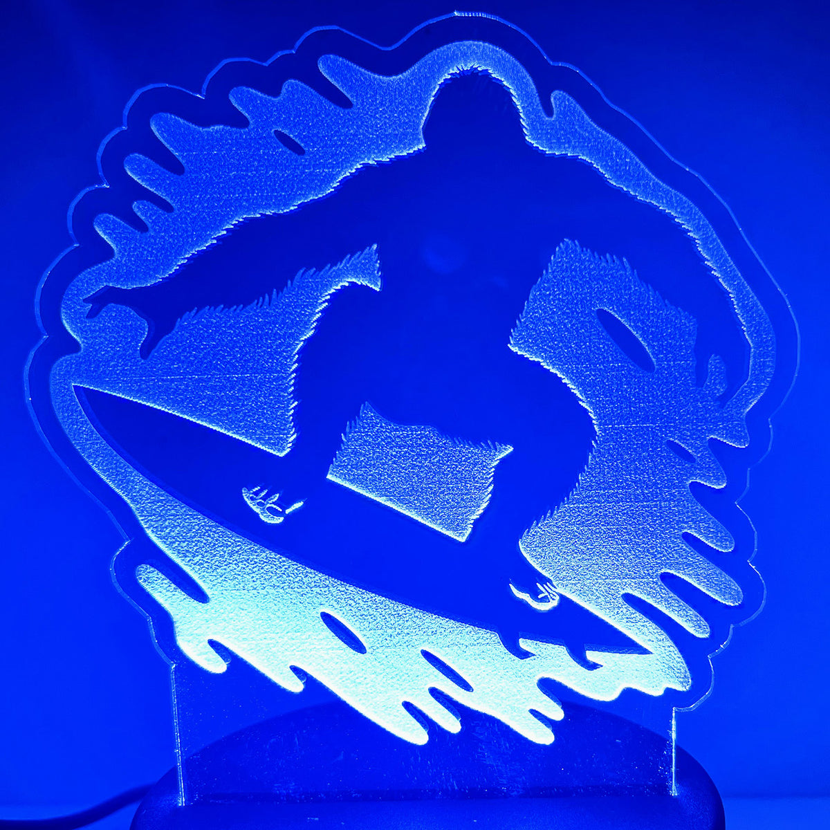 Bigfoot Sasquatch Shark Riding LED Nightlight Insert