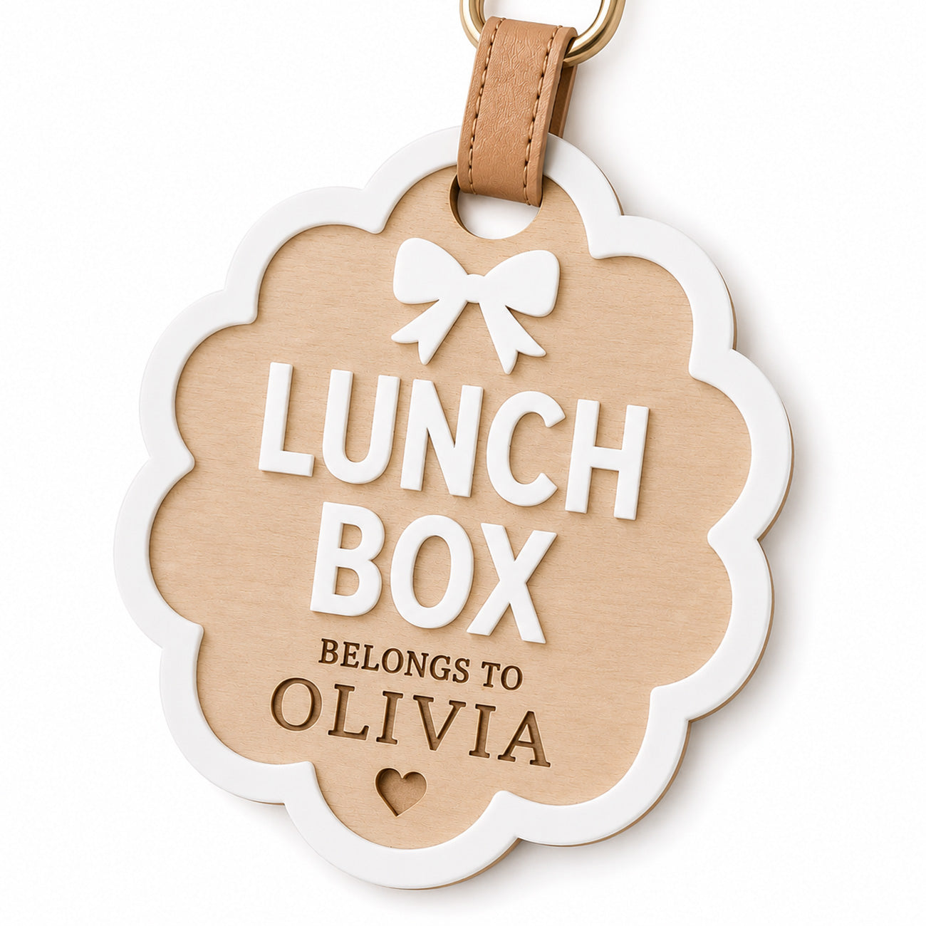 Scalloped Lunch Box Name Tag - Glowforge