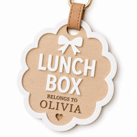 Scalloped Lunch Box Name Tag - Glowforge