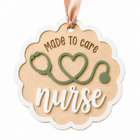Scalloped Nurse Ornament - Glowforge