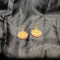 Scary Jack-O-Lantern Earring Pendant - Glowforge