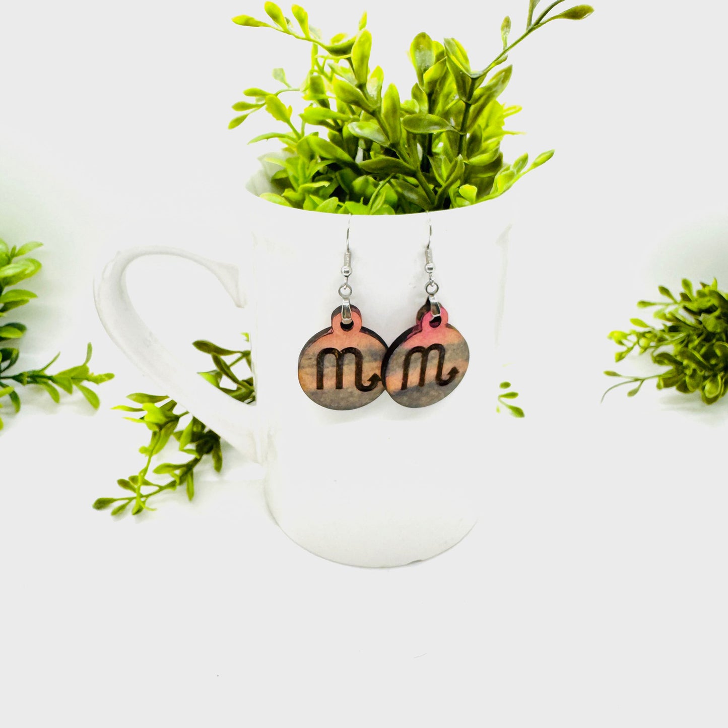 Scorpio Zodiac Astrology Dangle Earrings - Glowforge