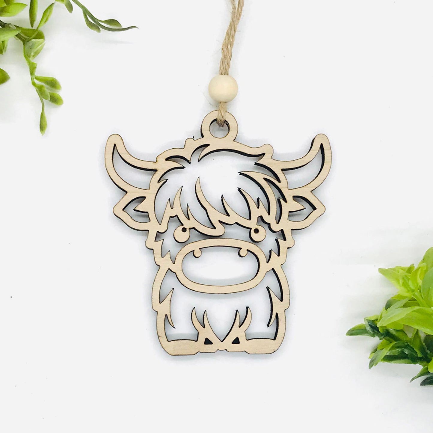 Scottish Flare Highland Cow Charm