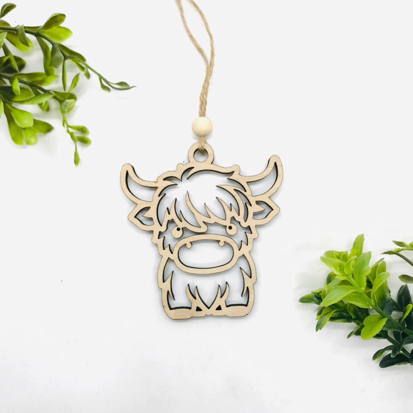 Scottish Flare Highland Cow Charm