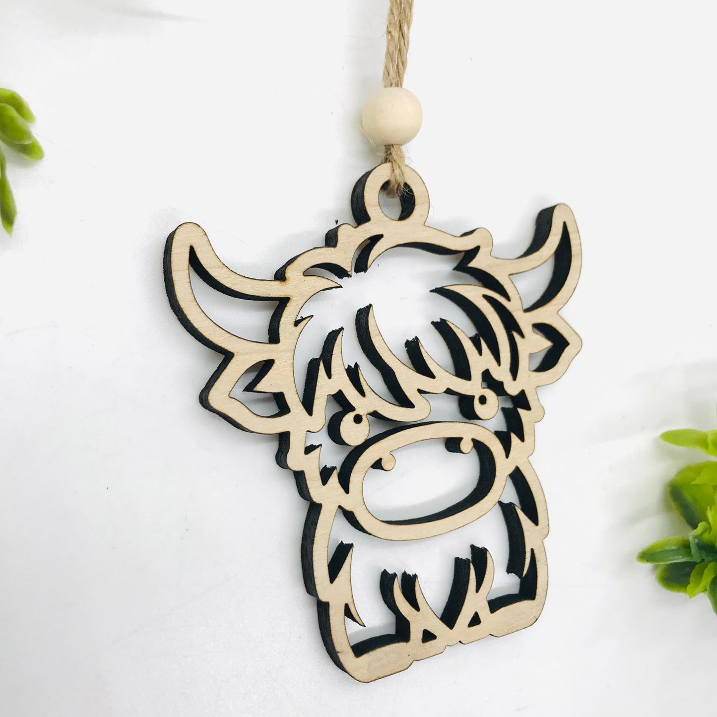 Scottish Flare Highland Cow Charm