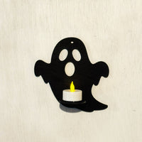 Screaming Ghost LED Tea Light Candle Holder - Halloween Wall Decor - Glowforge
