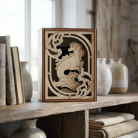 Seahorse Mini Diorama - Ocean-Themed Fantasy Display Decoration