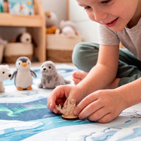 Seal Toy - Wooden Polar Animal Figure for Kids, Learning & Painting