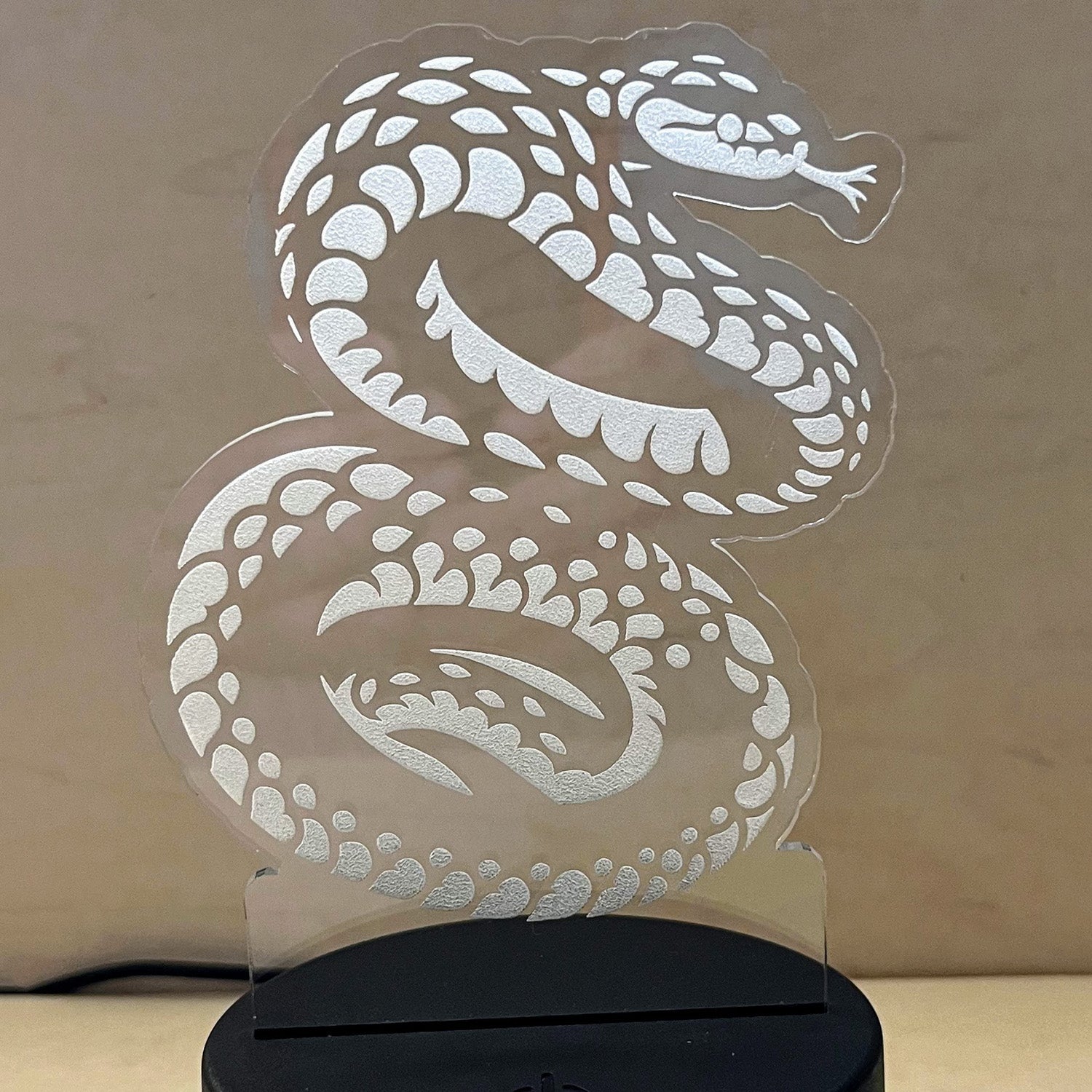 Serpent LED Nightlight Insert - Viper Snake – Glowforge Shop