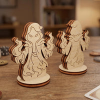 Shadow Dark Mage Figurine - Evil Wizard, Sorcerer, Necromancer RPG Character - Glowforge