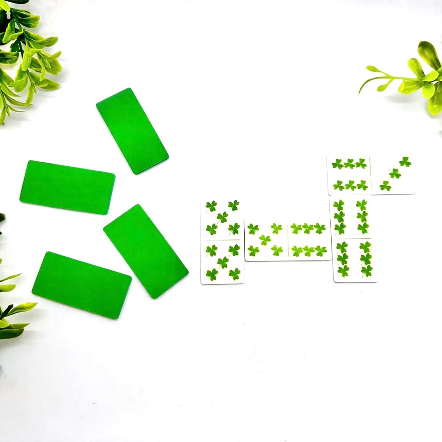 Shamrock Domino Game (Set of 28) - Glowforge
