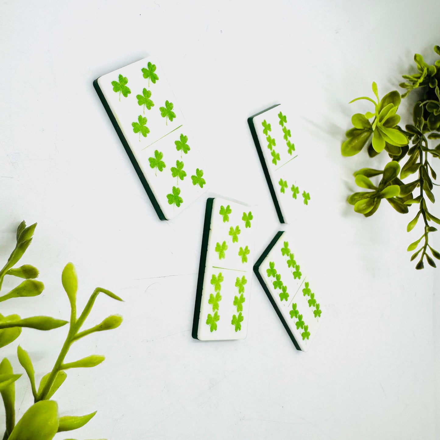 Shamrock Domino Game (Set of 28) - Glowforge