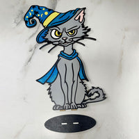 Silly Wizard Halloween Cat Stand - Glowforge