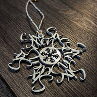 Six Seven Flake Humor Christmas Holiday Ornament 67 - Glowforge
