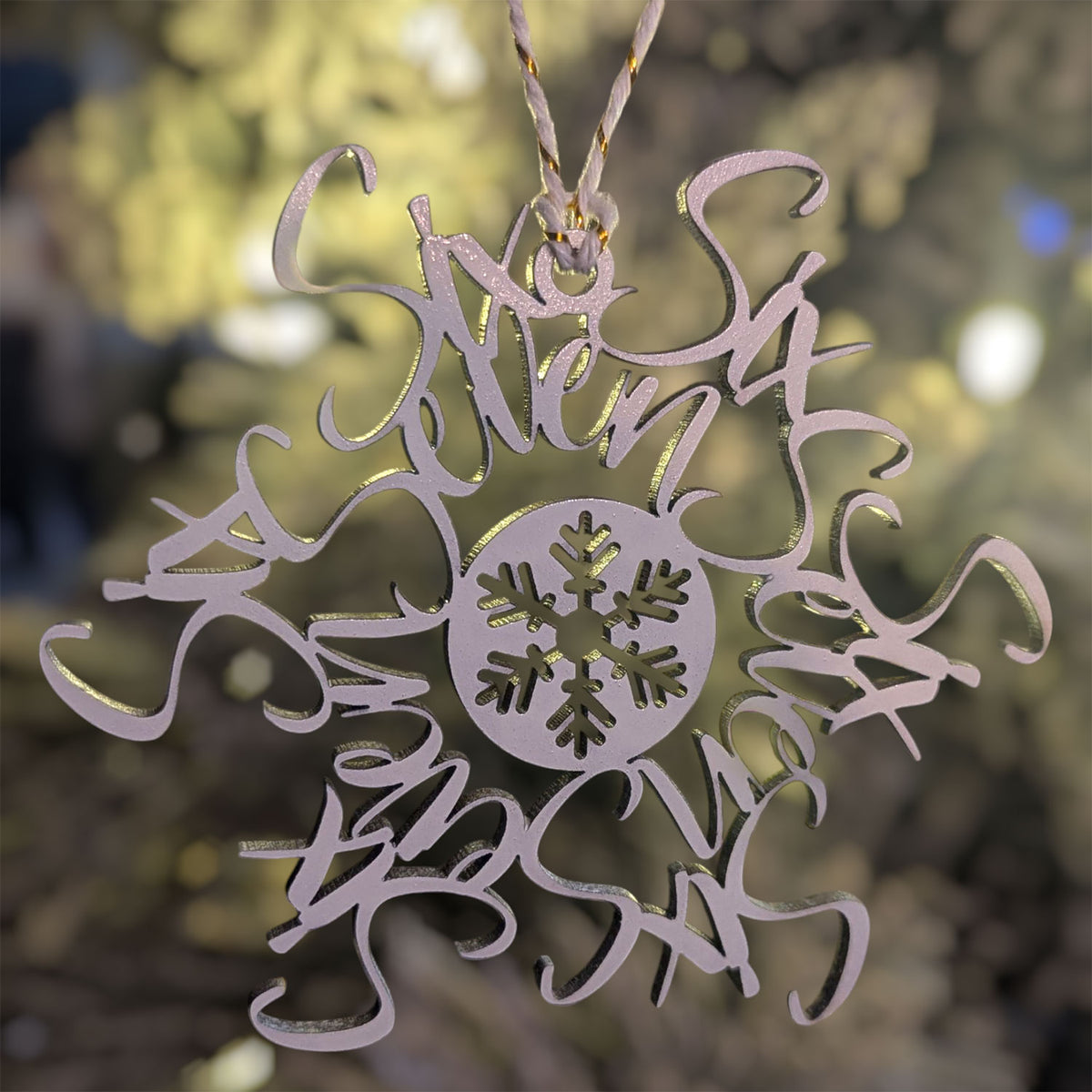 Six Seven Flake Humor Christmas Holiday Ornament 67 - Glowforge