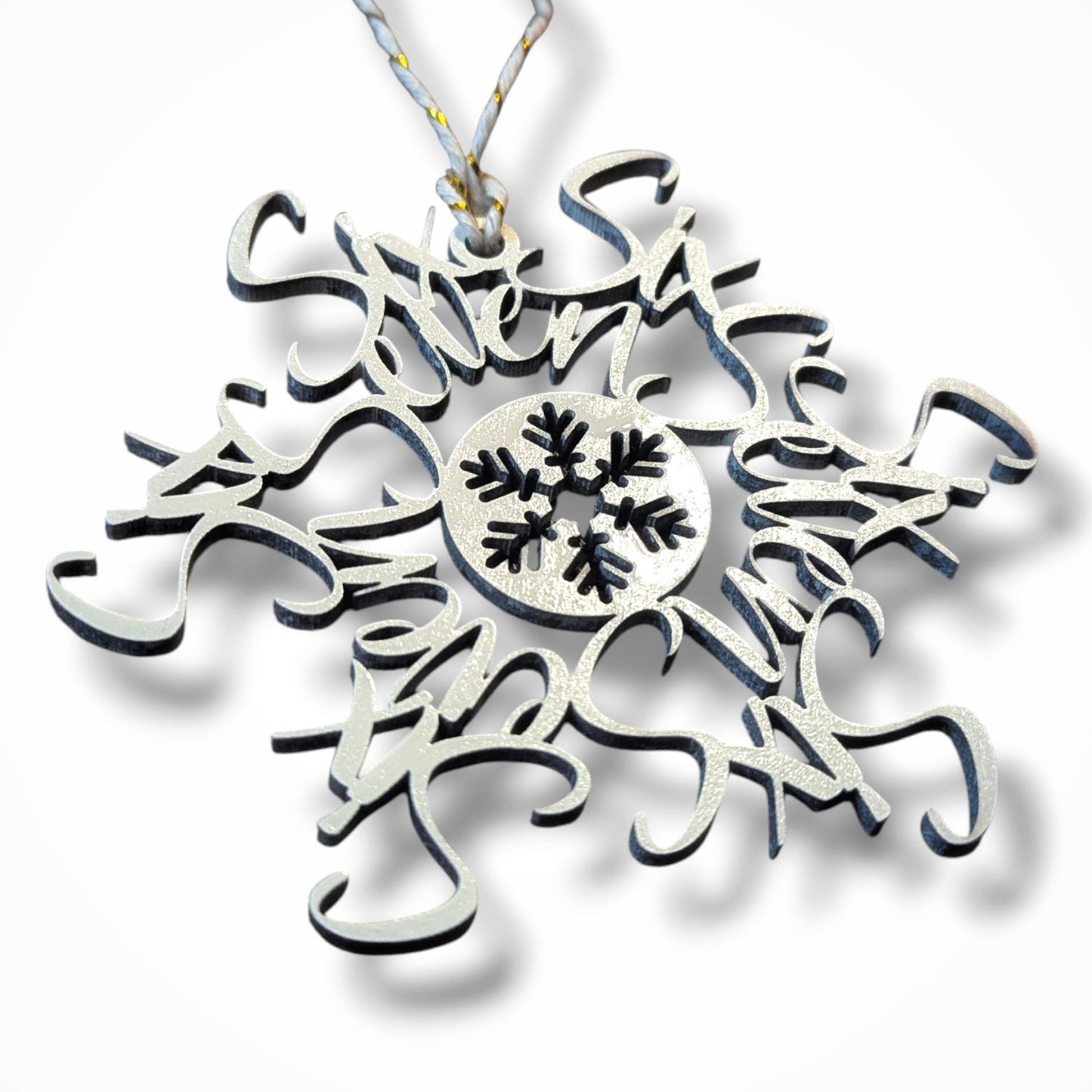 Six Seven Flake Humor Christmas Holiday Ornament 67 - Glowforge
