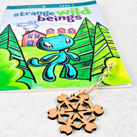 Skoshie & Friends Characters Paper Snowflake Christmas Tree Ornaments (Set of 4) - Glowforge