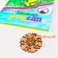 Skoshie & Friends Characters Paper Snowflake Christmas Tree Ornaments (Set of 4) - Glowforge