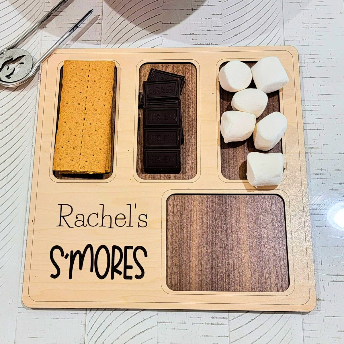 S’more Tray - Personalized (Square) - Glowforge