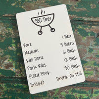 Snarky BBQ Timer Magnet - Glowforge