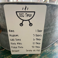 Snarky BBQ Timer Magnet- Glowforge