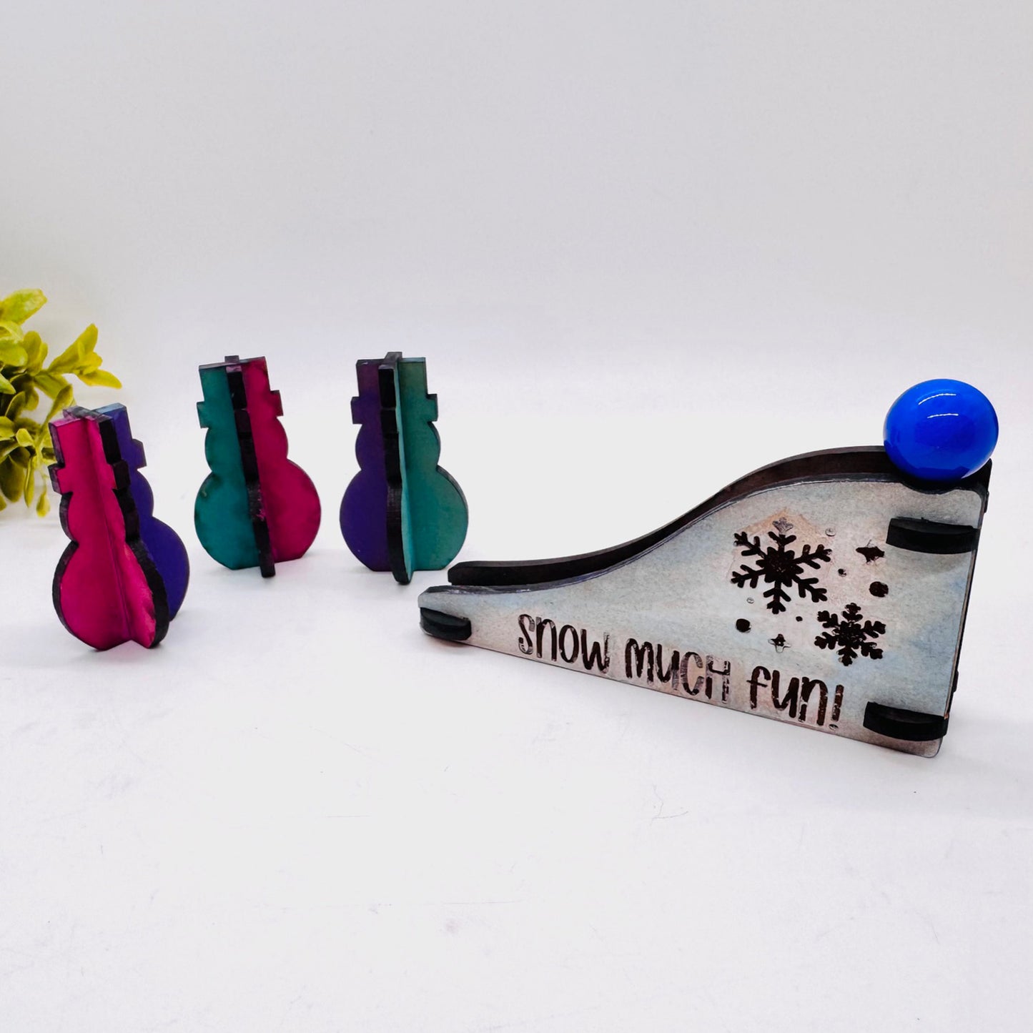 Snow Much Fun Mini Bowling Game - Glowforge