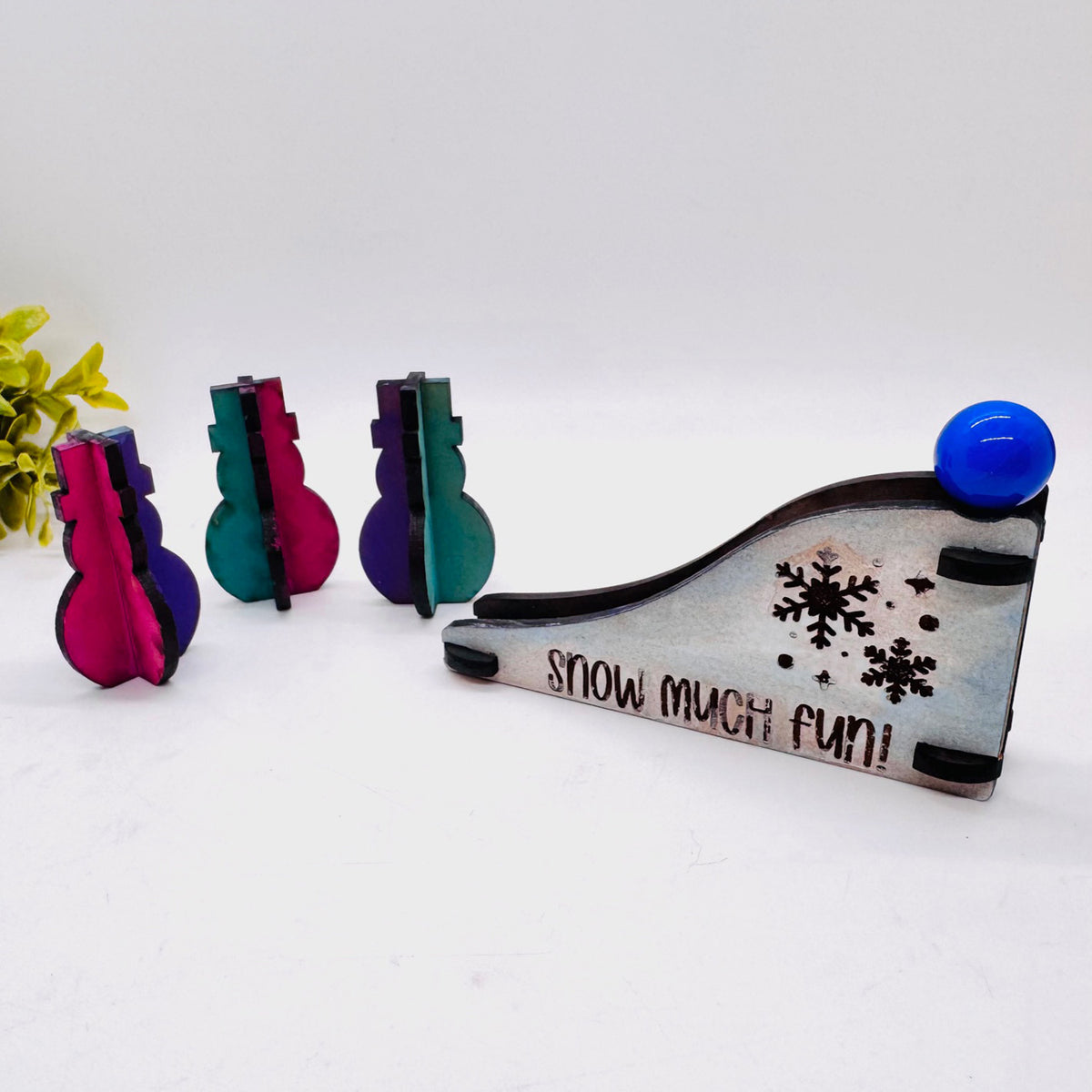 Snow Much Fun Mini Bowling Game - Glowforge