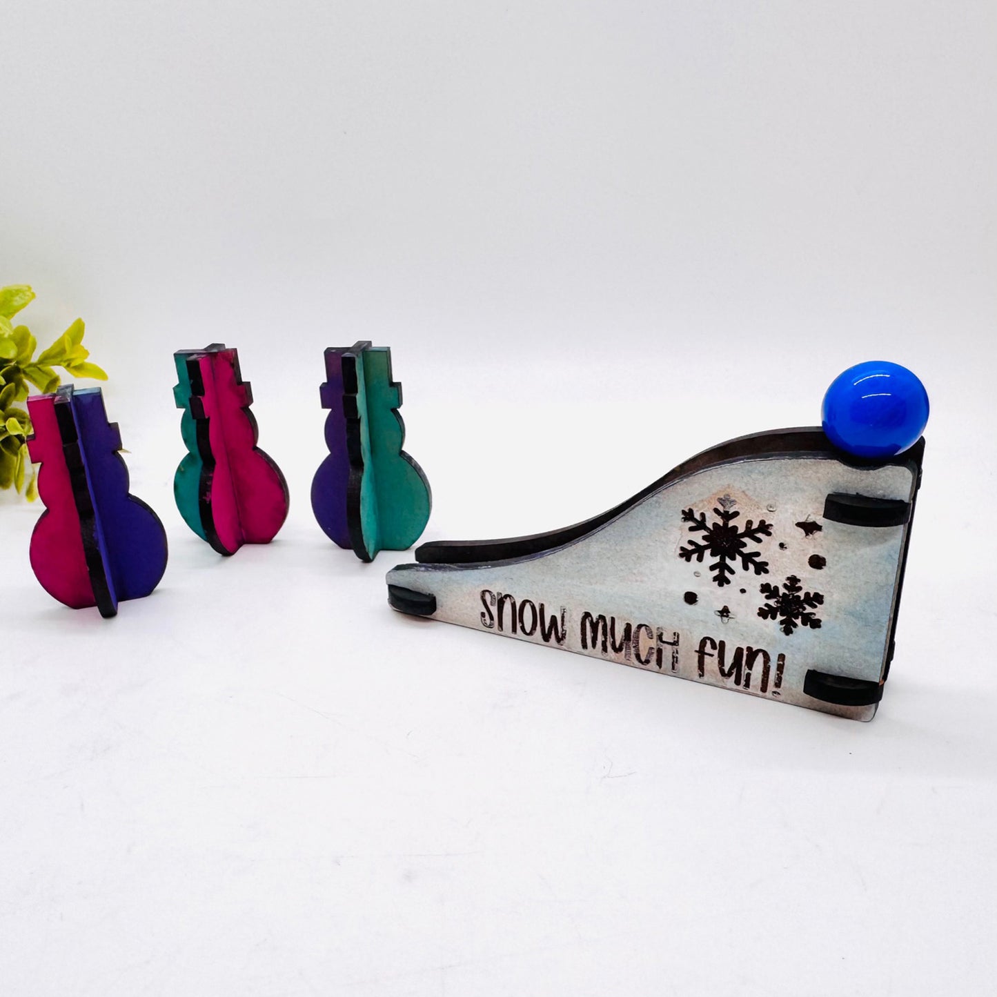 Snow Much Fun Mini Bowling Game - Glowforge