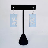 Snowflake Rectangle Earrings - Glowforge
