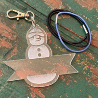 Snowman Hair Elastic Tie Holder - Glowforge