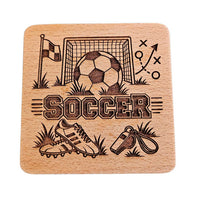 Soccer Coaster Design - Glowforge