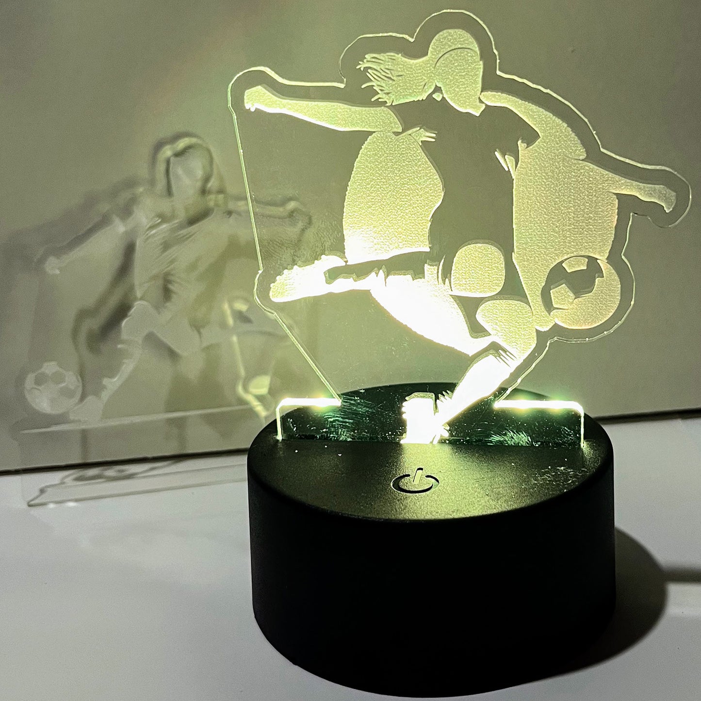 Soccer LED Nightlight Insert - Female Soccer Player