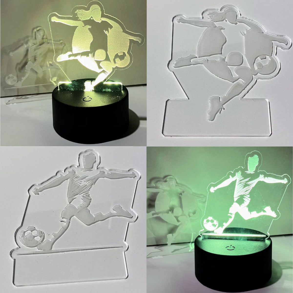 Soccer LED Nightlight Insert - Female Soccer Player