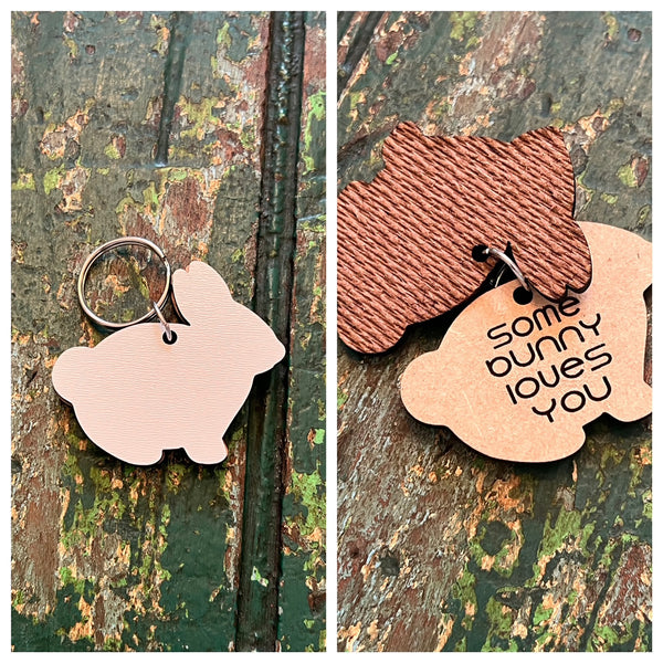 Some Bunny Loves You Swing Out Keychain – Glowforge Shop