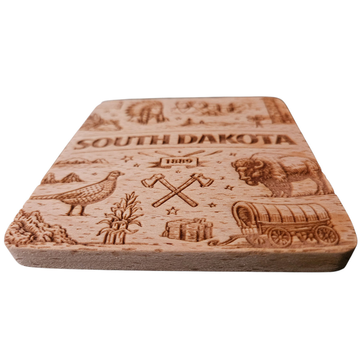 South Dakota Coaster Design - Glowforge