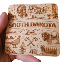 South Dakota Coaster Design - Glowforge