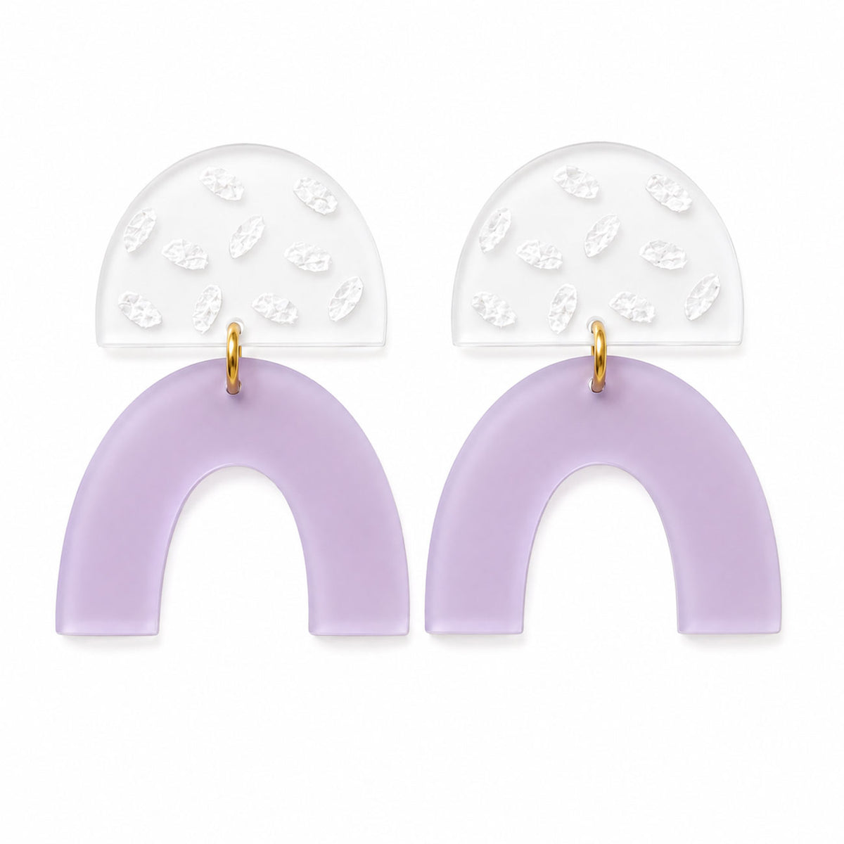 Speckled Arch Earrings - Glowforge