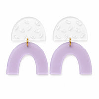 Speckled Arch Earrings - Glowforge