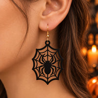 Spiderweb Halloween Earrings - Glowforge